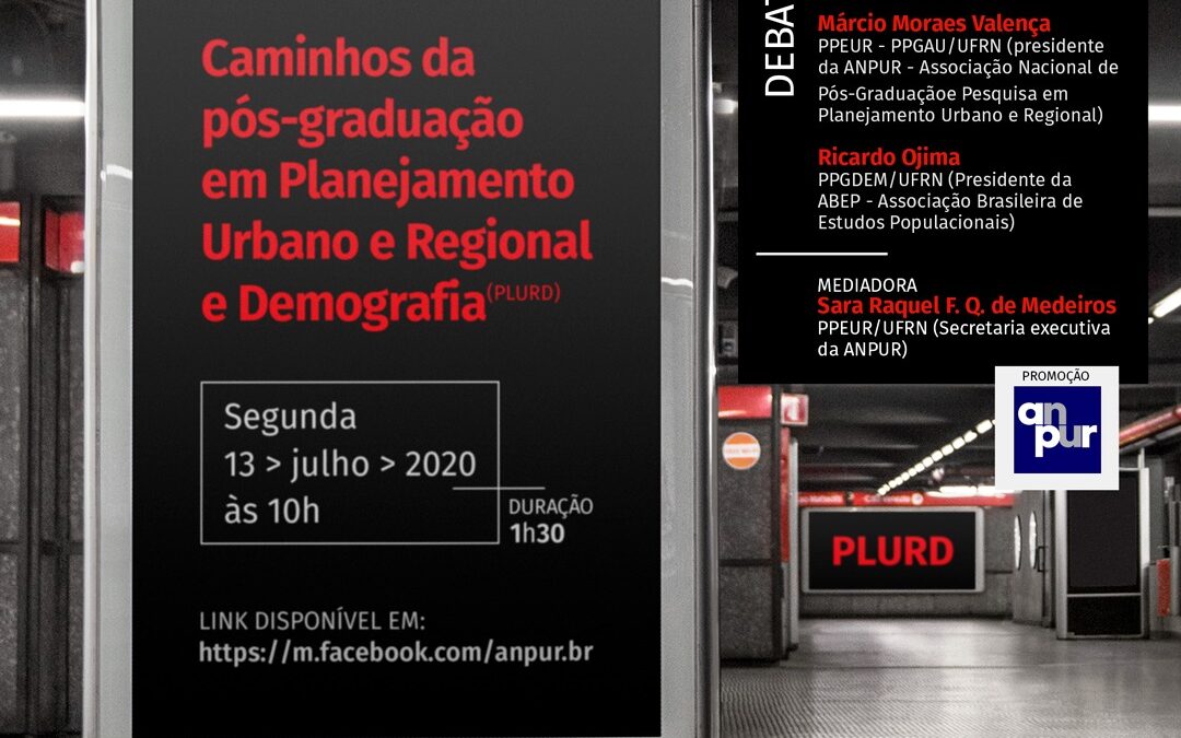 Caminhos da pós-graduação em Planejamento Urbano e Regional e Demografia (PLURD)