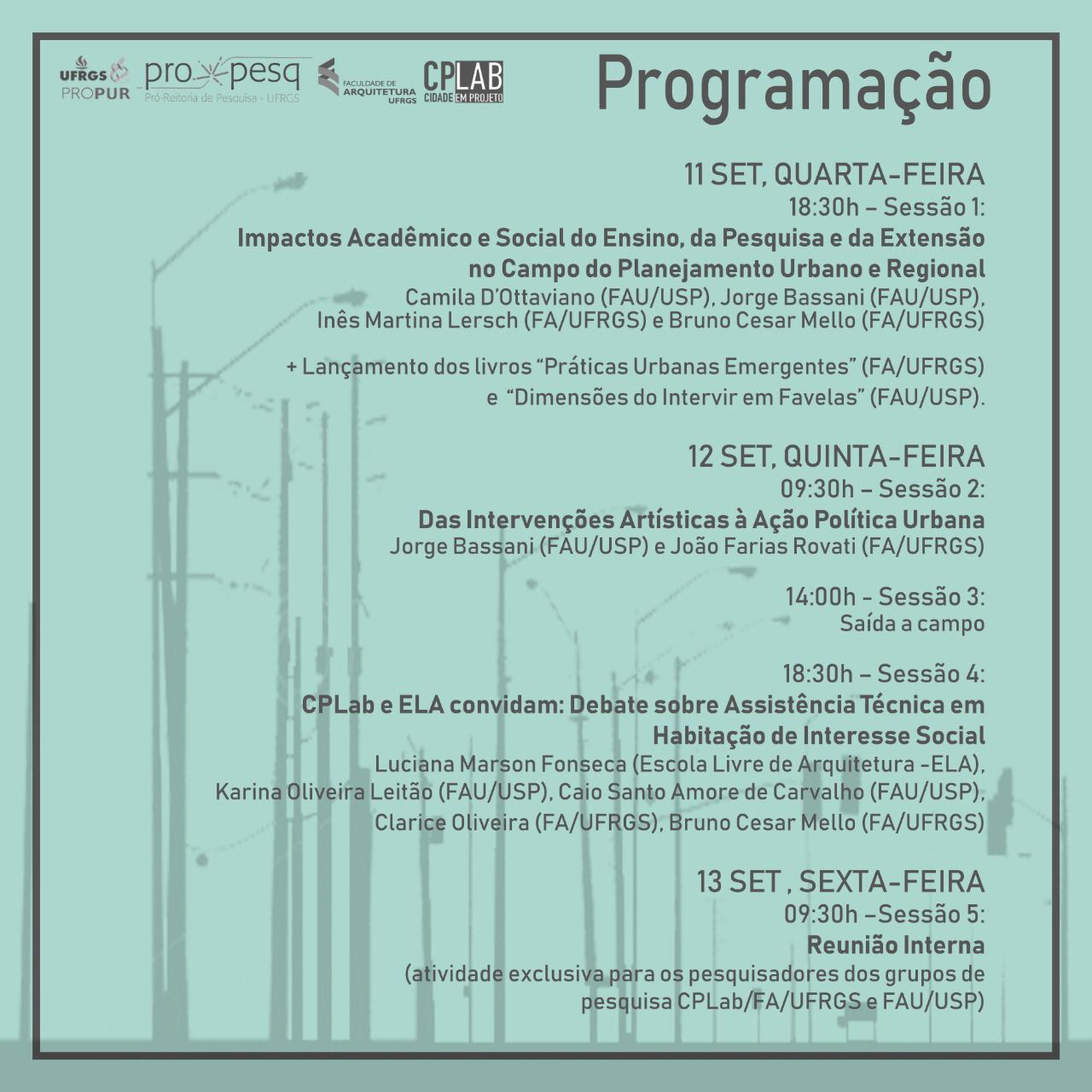 Semin Rio Cidade Habita O Lutas Urbanas Faculdade De Arquitetura